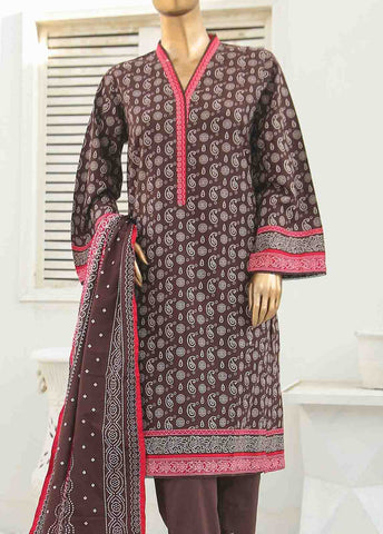 Bin Saeed Fabric - WKF-003-3 Piece Khaddar Printed
