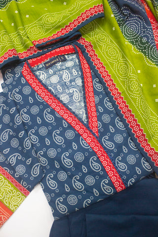 Bin Saeed Fabric - WKF-006-3 Piece Khaddar Printed Suit