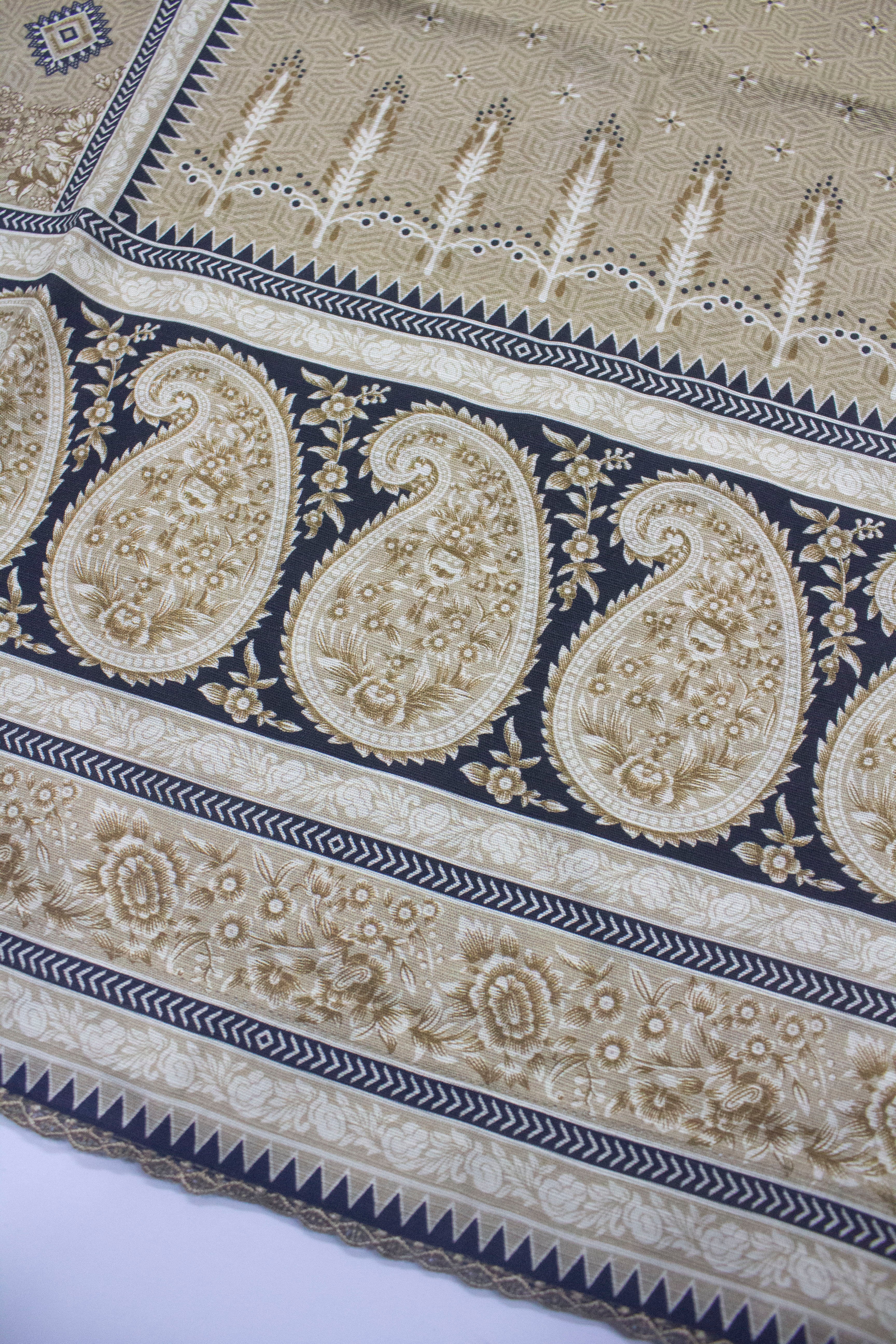 Bin Saeed Fabric - WKF-0140-3 Piece Khaddar Printed Suit