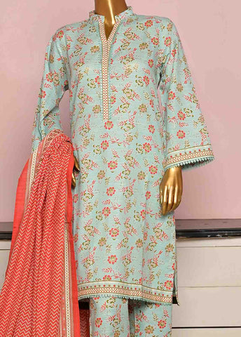 Bin Saeed Fabric - WKF-0159-3 Piece Khaddar Printed collection