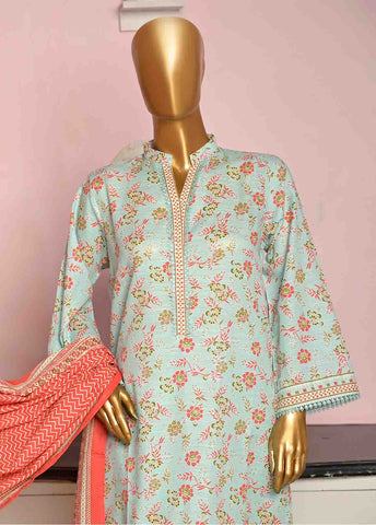 Bin Saeed Fabric - WKF-0159-3 Piece Khaddar Printed collection