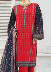 WKF-015-3 Piece Khaddar Printed