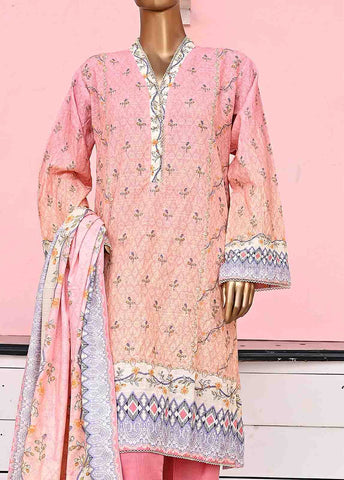 Bin Saeed Fabric - WKF-035-3 Piece Khaddar Printed