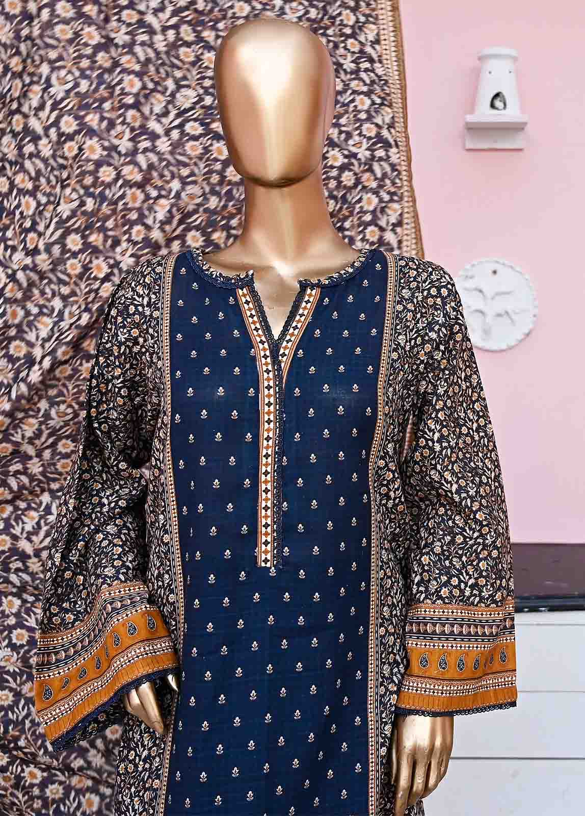 WKF-041-3 Piece Khaddar Printed collection