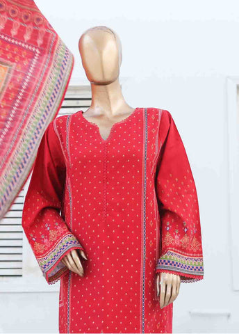 Bin Saeed Fabric - WKF-042-3 Piece Khaddar Printed