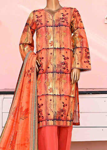 Bin Saeed Fabric - WKF-050-3 Piece Khaddar Printed