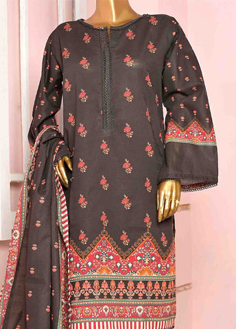 Bin Saeed Fabric - WKF-052-3 Piece Khaddar Printed collection