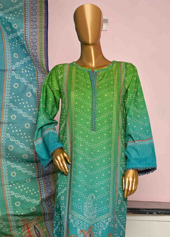 Bin Saeed Fabric - WKF-056-3 Piece Khaddar Printed collection