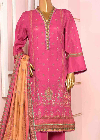 Bin Saeed Fabric - WKF-061-3 Piece Khaddar Printed collection