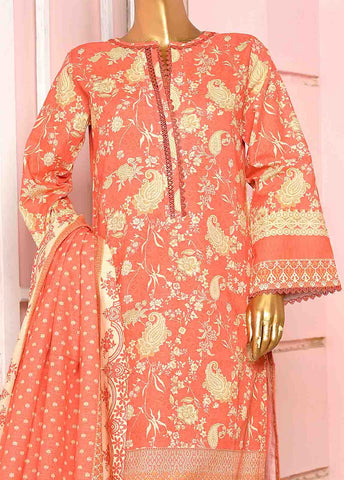 Bin Saeed Fabric - WKF-064-3 Piece Khaddar Printed collection