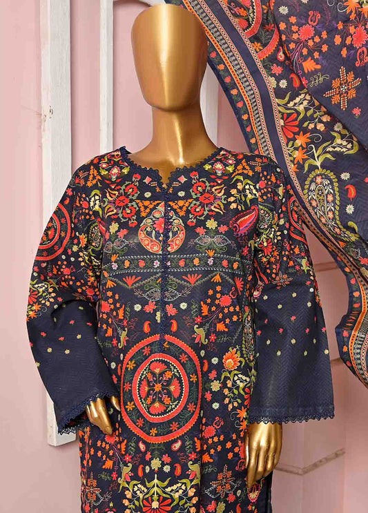 WKF-065-3 Piece Khaddar Printed collection