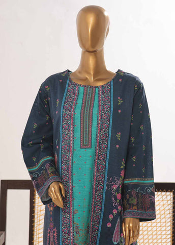 Bin Saeed Fabric - WKJ-0113- 2 Piece Printed Stitched Coat Style Co-ords