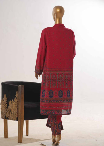 Bin Saeed Fabric - WKJ-0127- 2 Piece Printed Stitched Coat Style Co-ords