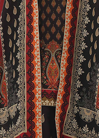 Bin Saeed Fabric - WKJ-0131- 2 Piece Printed Stitched Coat Style Co-ords