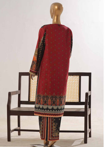Bin Saeed Fabric - WKJ-0131- 2 Piece Printed Stitched Coat Style Co-ords