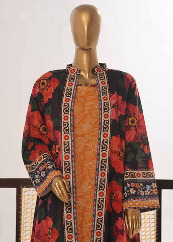 Bin Saeed Fabric - WKJ-0132- 2 Piece Printed Stitched Coat Style Co-ords