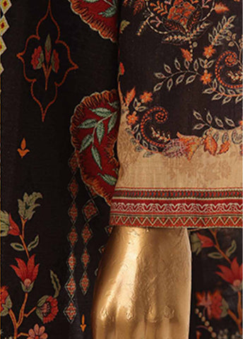 Bin Saeed Fabric - WKJ-0133- 2 Piece Printed Stitched Coat Style Co-ords