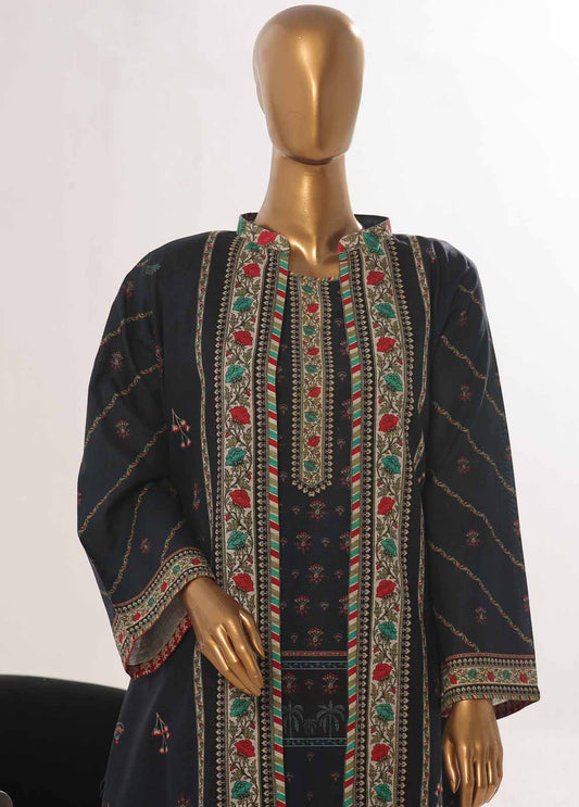 Bin Saeed Fabric - WKJ-0135- 2 Piece Printed Stitched Coat Style Co-ords