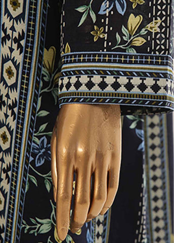 Bin Saeed Fabric - WKJ-098- 2 Piece Printed Stitched Coat Style Co-ords