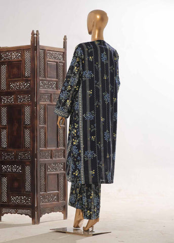 Bin Saeed Fabric - WKJ-098- 2 Piece Printed Stitched Coat Style Co-ords