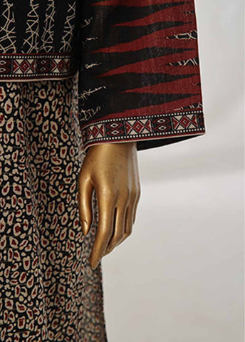 Bin Saeed Fabric - WKJT-0102- 2 Piece Printed Stitched Coat Style Co-ords