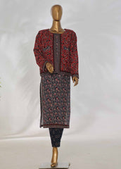 WKJT-0103- 2 Piece Printed Stitched Coat Style Co-ords