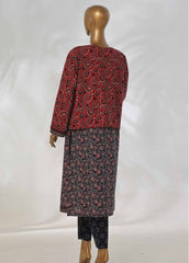 WKJT-0103- 2 Piece Printed Stitched Coat Style Co-ords