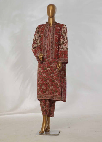 Bin Saeed Fabric - WKJT-0105- 2 Piece Printed Stitched Coat Style Co-ords