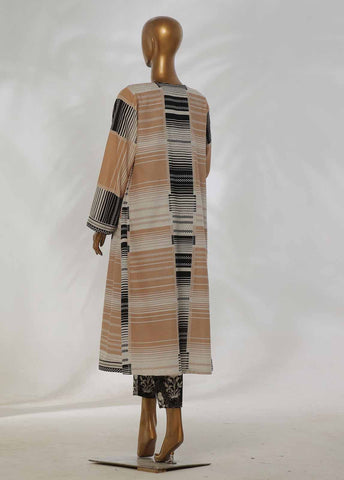 Bin Saeed Fabric - WKJT-092- 2 Piece Printed Stitched Coat Style Co-ords