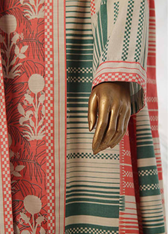 Bin Saeed Fabric - WKJT-093- 2 Piece Printed Stitched Coat Style Co-ords
