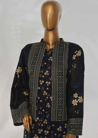 Bin Saeed Fabric - WKJT-095- 2 Piece Printed Stitched Coat Style Co-ords