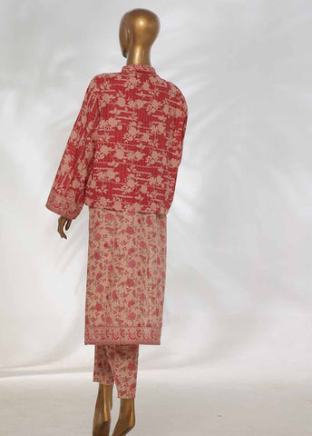Bin Saeed Fabric - WKJT-096- 2 Piece Printed Stitched Coat Style Co-ords