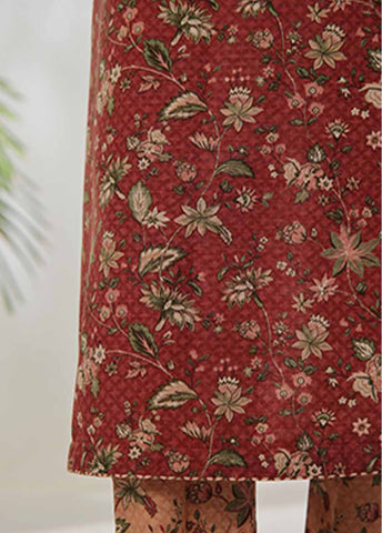 Bin Saeed Fabric - WKJT-097- 2 Piece Printed Stitched Coat Style Co-ords