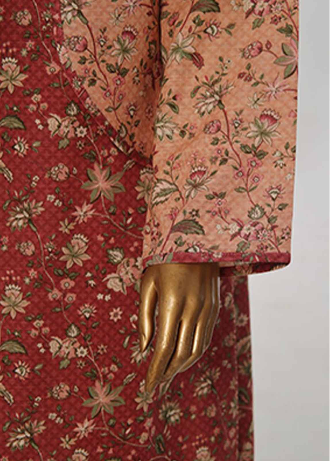 Bin Saeed Fabric - WKJT-097- 2 Piece Printed Stitched Coat Style Co-ords