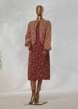 WKJT-097- 2 Piece Printed Stitched Coat Style Co-ords