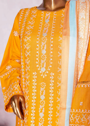 WKK-001 C-EMB-3 Piece Khaddar Emboidered Stitched Suit