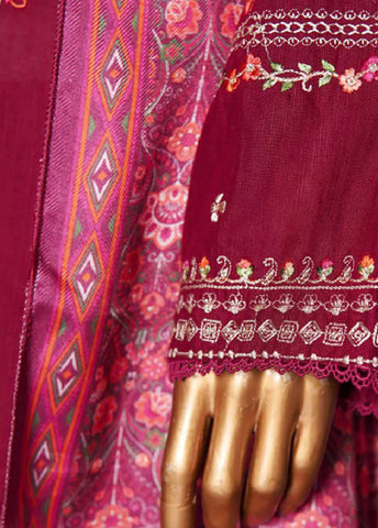 WKK-002 C-EMB- 3 Piece Khaddar Emboidered Stitched Suit