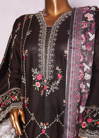 WKK-010 C-EMB- 3 Piece Khaddar Emboidered Stitched Suit