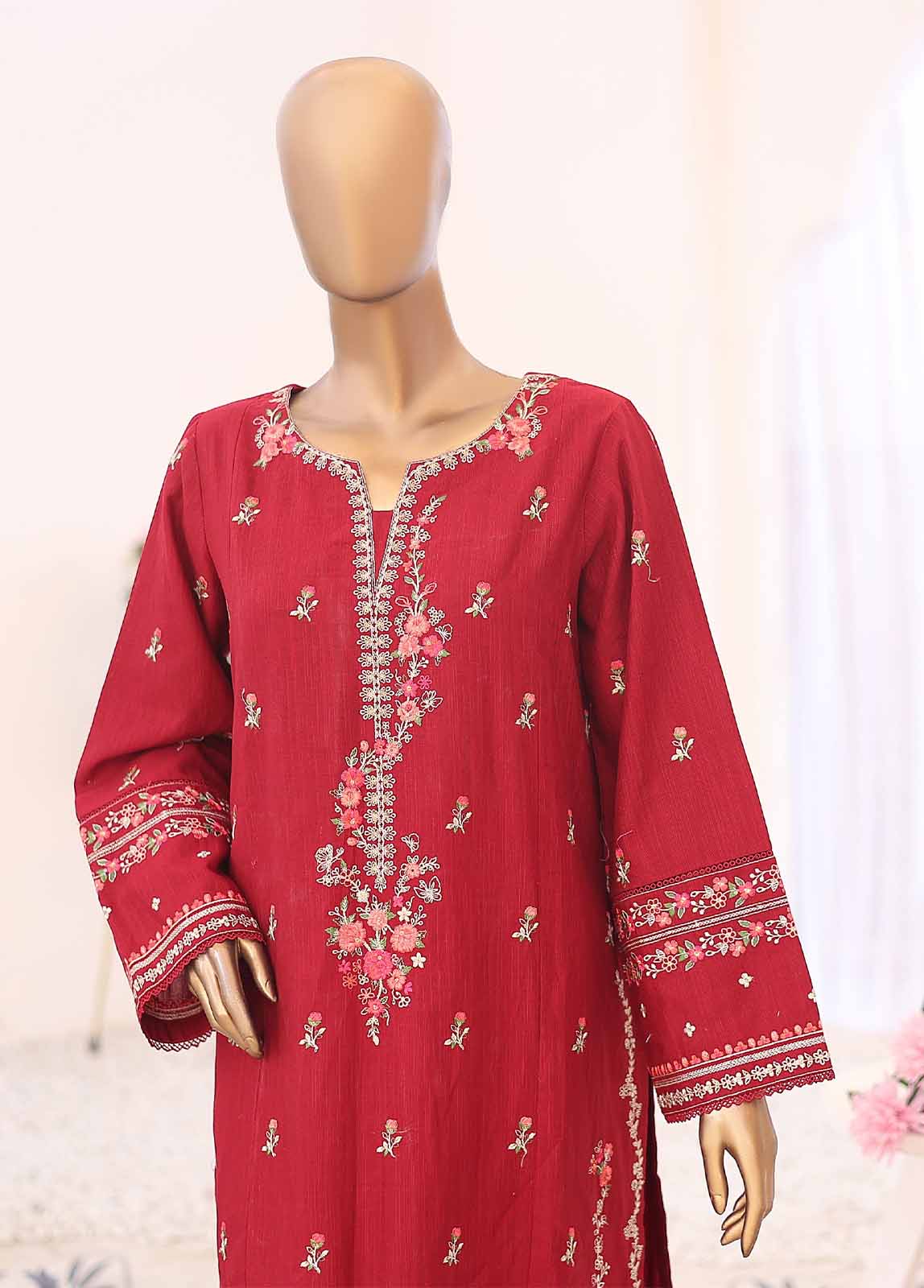 WKK-011 B- 2 Piece Embroidered Stitched Co-ords