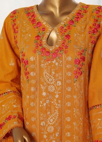 Bin Saeed Fabric - WKKE-001-B- 3 Piece Khaddar Emboidered Stitched Suit