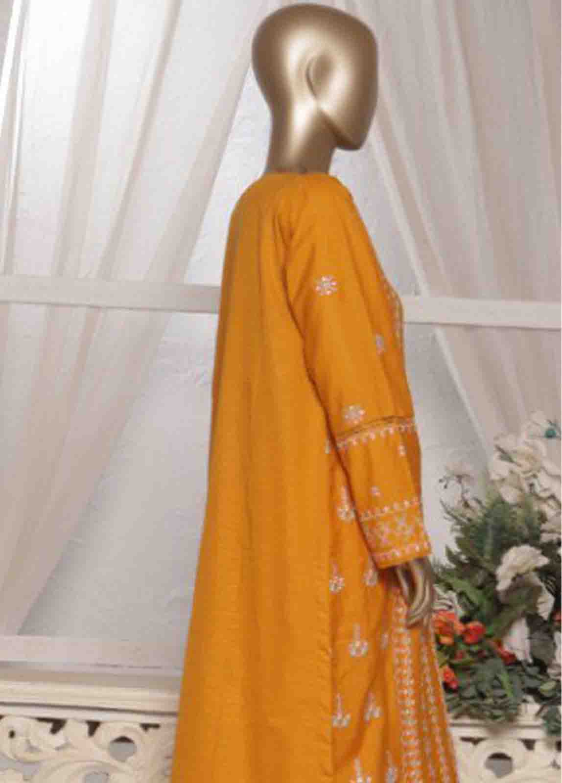 Bin Saeed Fabric - WKKE-001- 2 Piece Embroidered Khaddar Stitched Co Ords