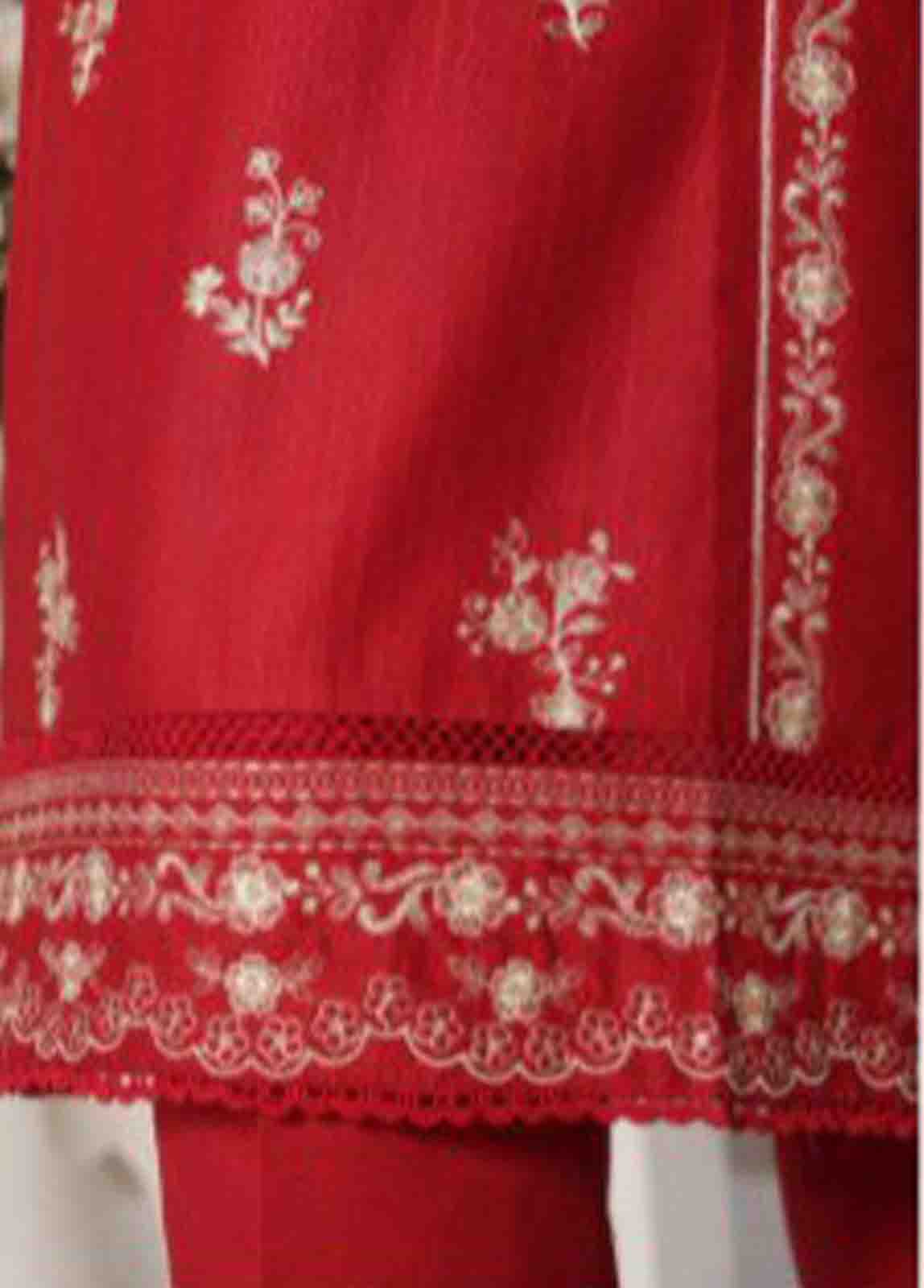 Bin Saeed Fabric - WKKE-002 C- 2 Piece Embroidered Khaddar Stitched Co Ords