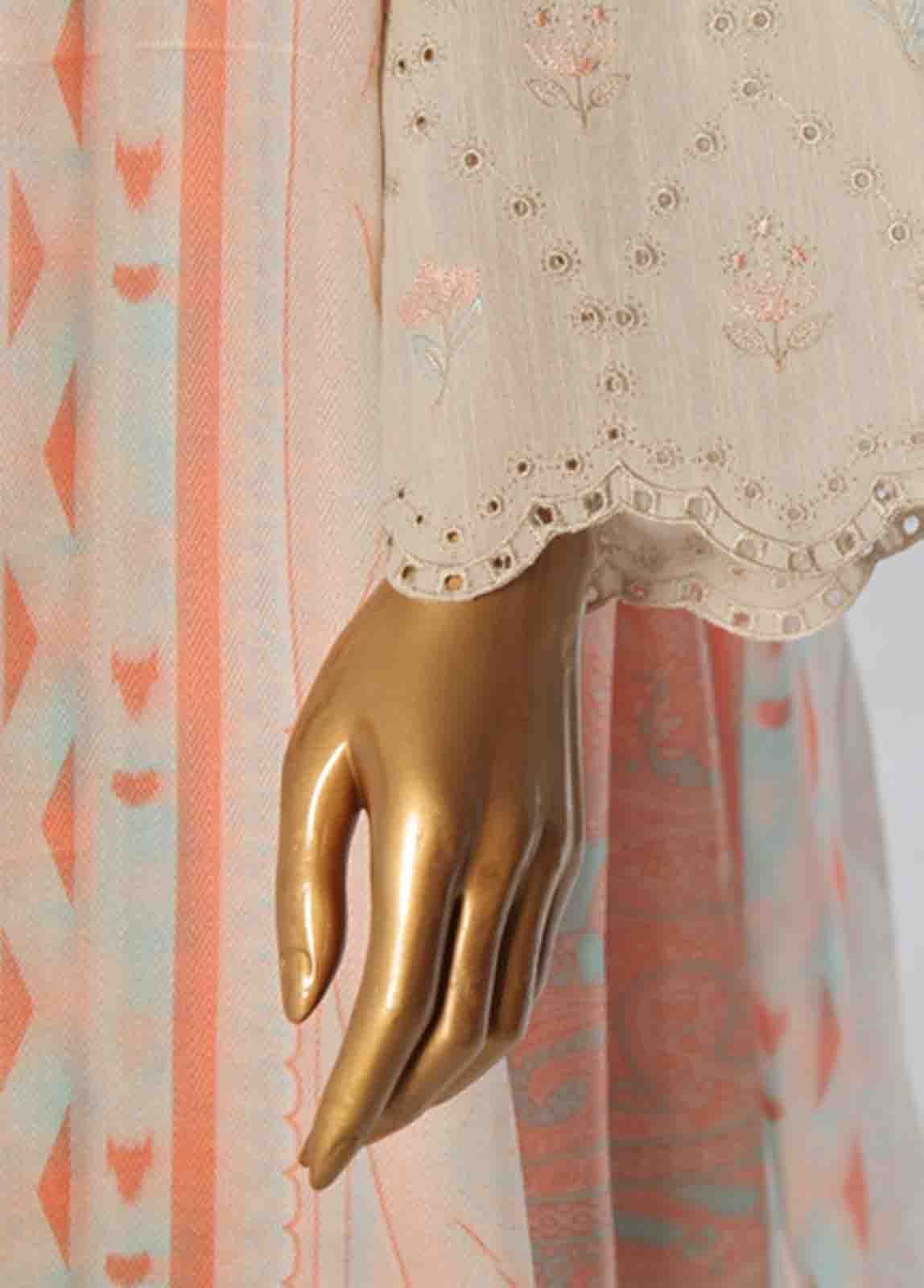 Bin Saeed Fabric - WKKE-005 B -3 Piece Khaddar Embroidered Stitched Suit