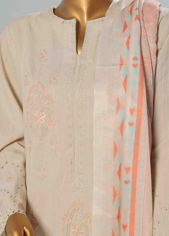 Bin Saeed Fabric - WKKE-005 B -3 Piece Khaddar Embroidered Stitched Suit