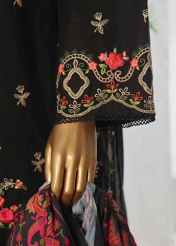 Bin Saeed Fabric - WKKE-006-B- 3 Piece Khaddar Emboidered Stitched Suit