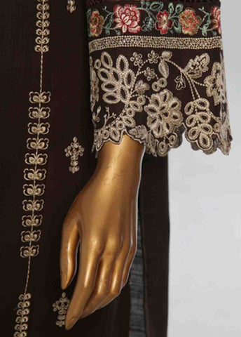 Bin Saeed Fabric - WKKE-010 B -3 Piece Khaddar Embroidered Stitched Suit