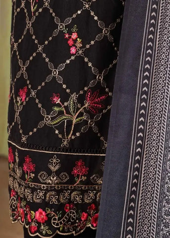 Bin Saeed Fabric - WKKE-014-B- 3 Piece Khaddar Emboidered Stitched Suit