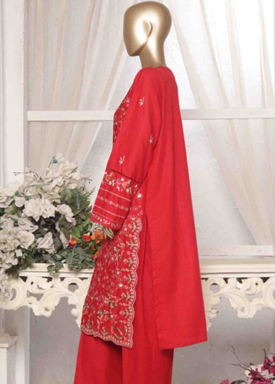 Bin Saeed Fabric - WKKE-016 B- 2 Piece Embroidered Khaddar Stitched Co Ords