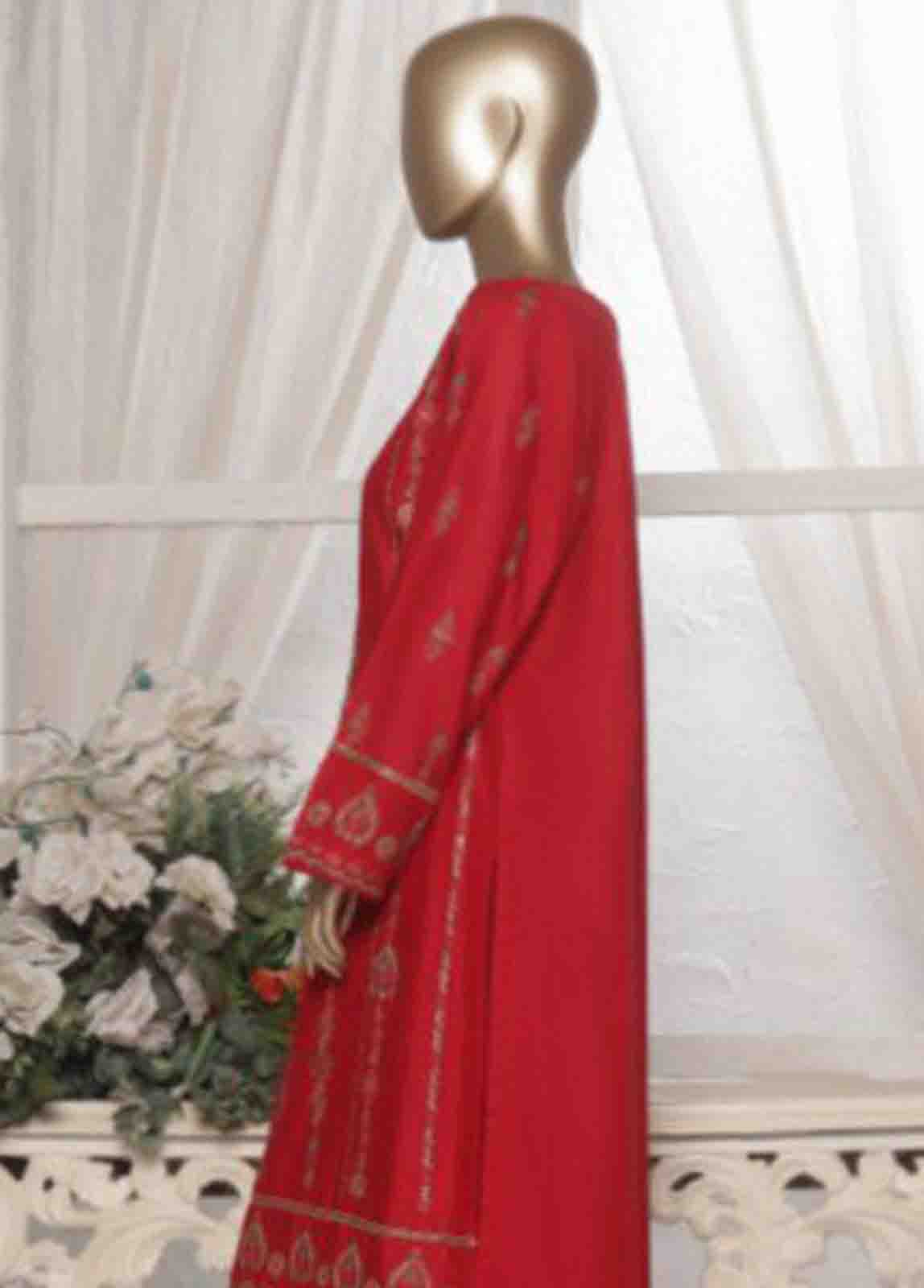 Bin Saeed Fabric - WKKE-016 C- 2 Piece Embroidered Khaddar Stitched Co Ords