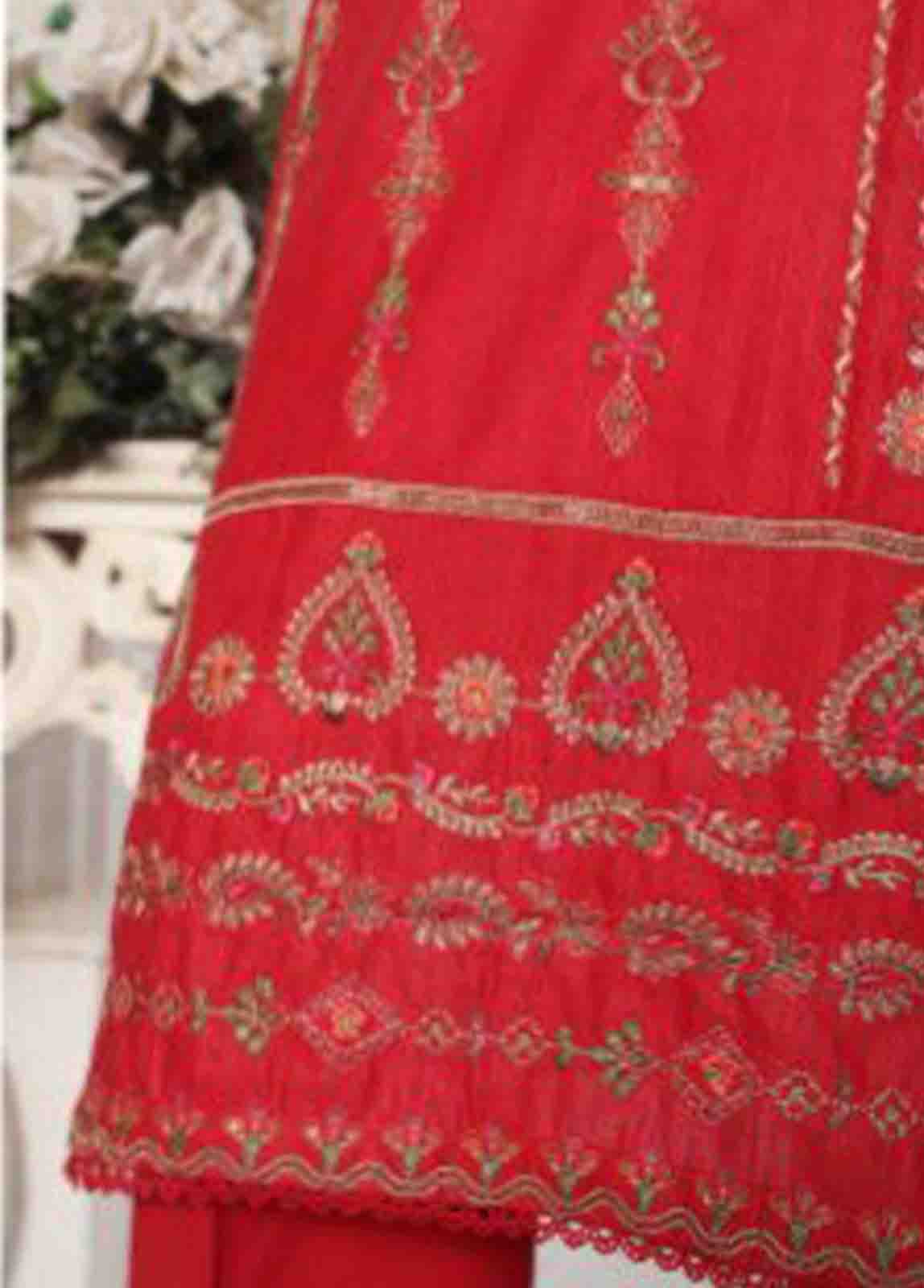 Bin Saeed Fabric - WKKE-016 C- 2 Piece Embroidered Khaddar Stitched Co Ords